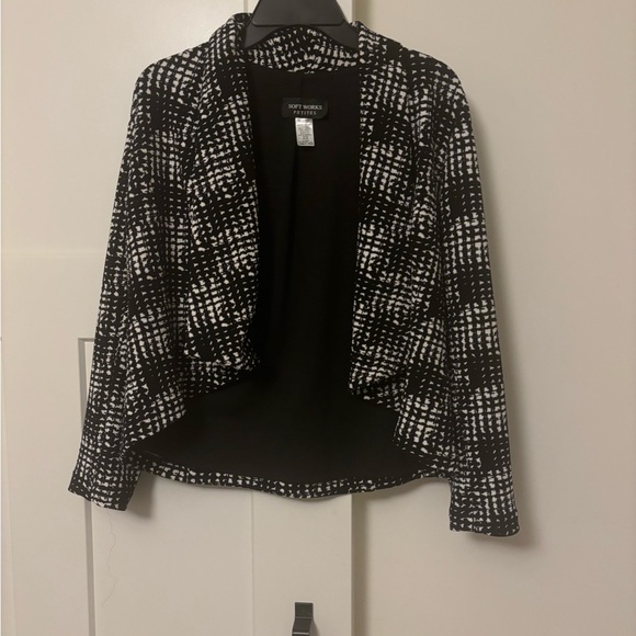 Soft Works Petites Jackets & Blazers - Soft Works Petites Checkered Blazer